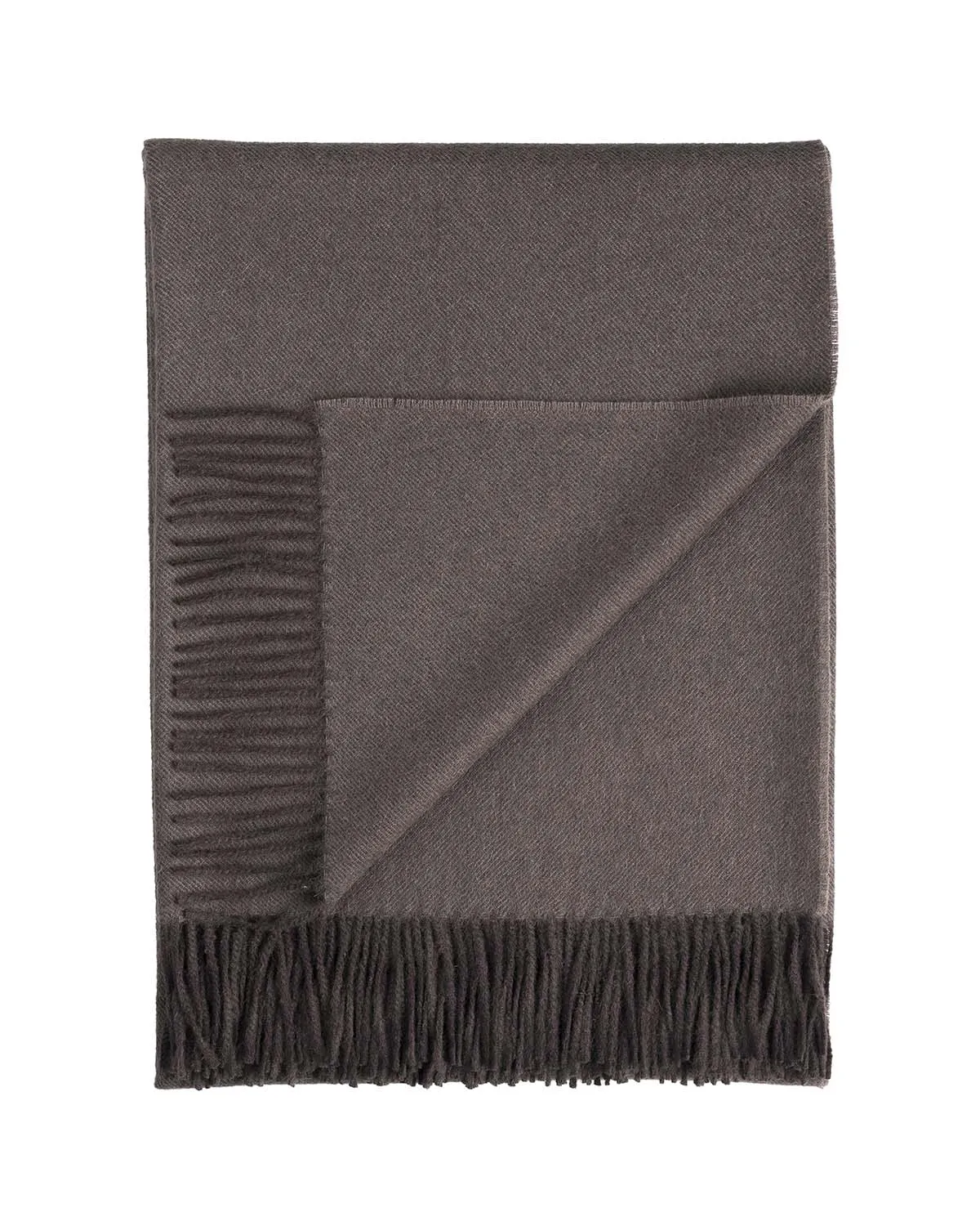 100% Baby Alpaca Throw - Truffle