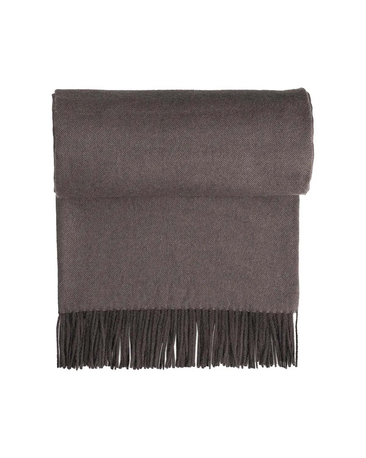 100% Baby Alpaca Throw - Truffle