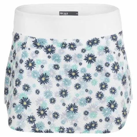 13" Pindot Tashi Skort Fleur/White