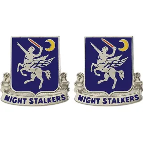 160th Aviation Regiment Unit Crest (Night Stalkers) - Sold in Pairs