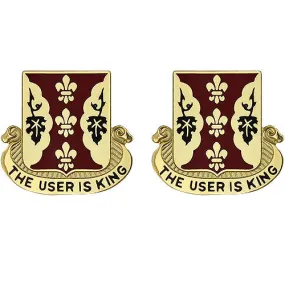 169th Support Battalion Unit Crest (The User is King) - Sold in Pairs