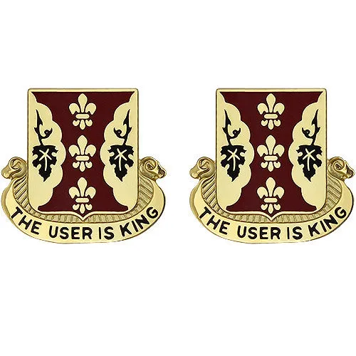 169th Support Battalion Unit Crest (The User is King) - Sold in Pairs