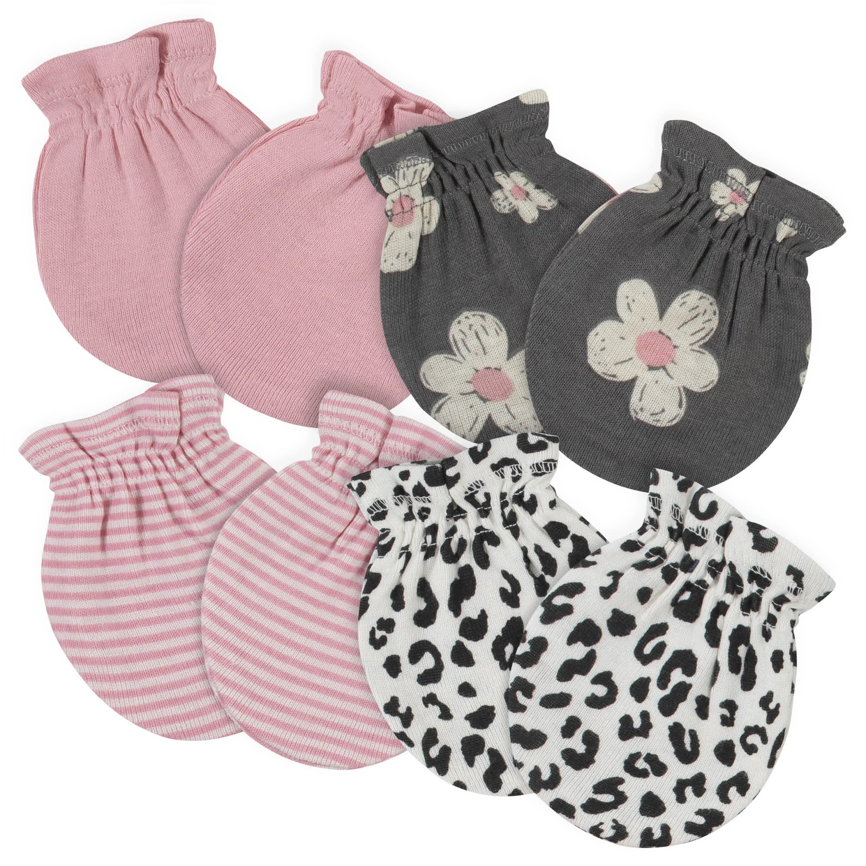 18-Piece Baby Girls Leopard Onesies® Bodysuit, Mitten, Cap, & Sock Set