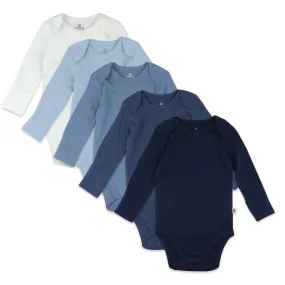 5-Pack Organic Cotton Long Sleeve Bodysuits