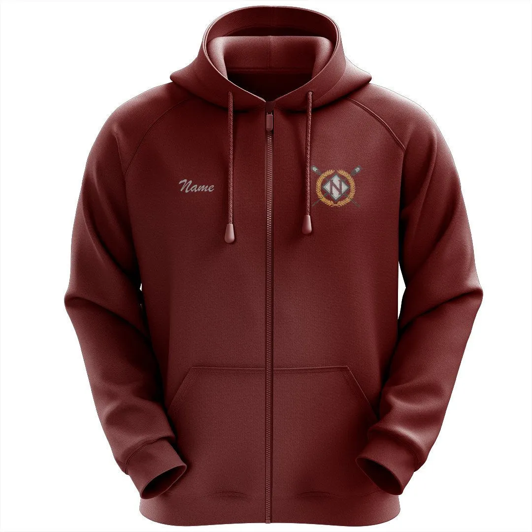 50/50 Hooded Nutley Crew Full Zipper Sweatshirt