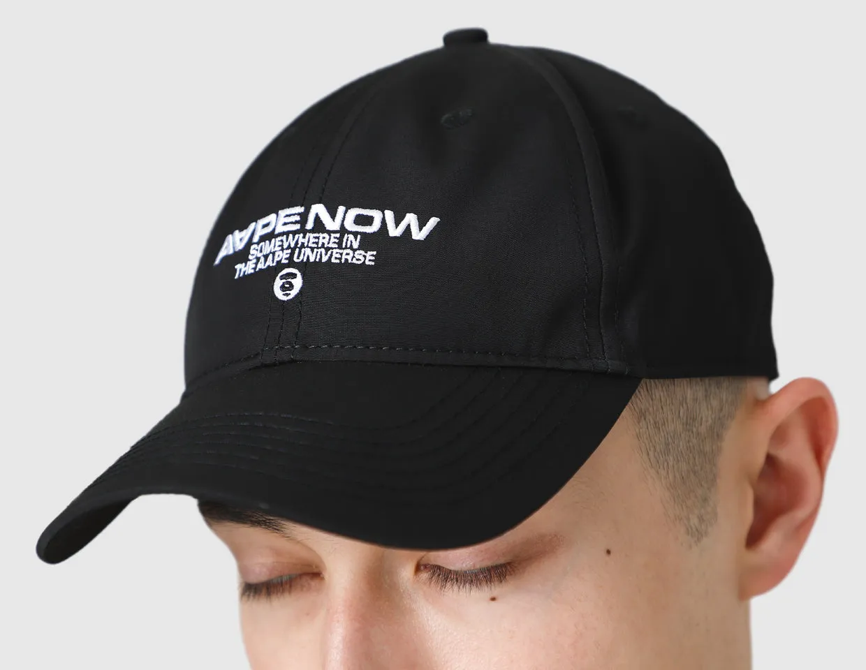 AAPE Now Moonface Baseball Cap / Black