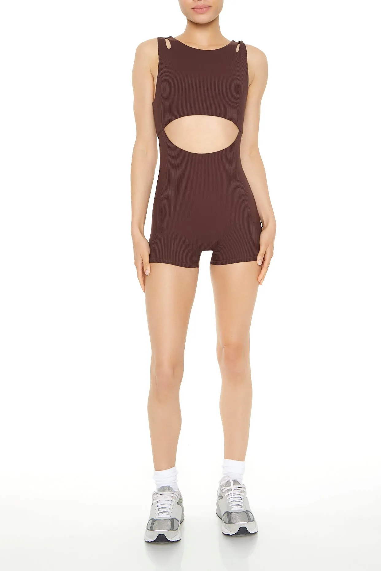 Active Sleeveless Cut-Out Romper