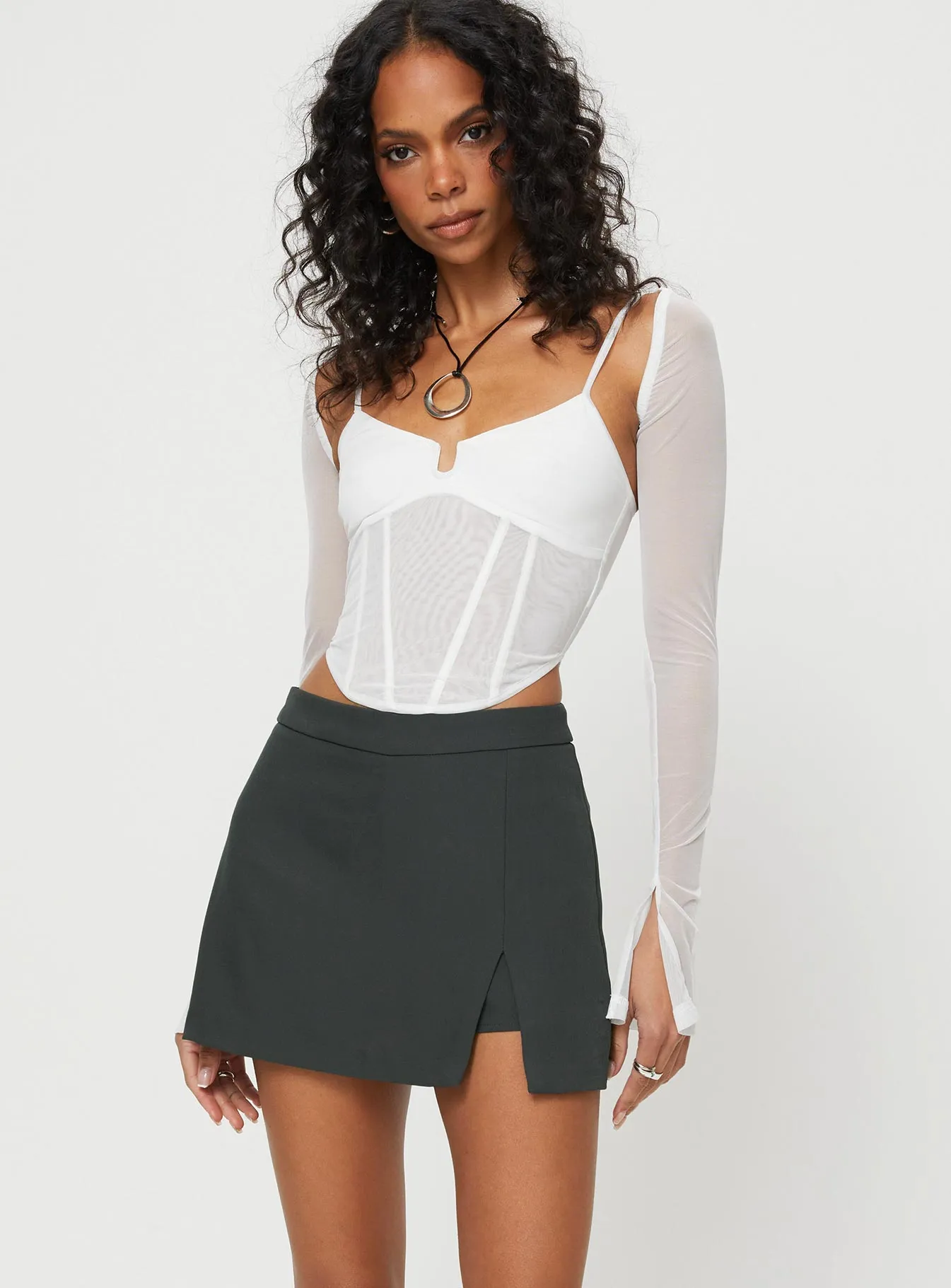 Adelea Skort Slate