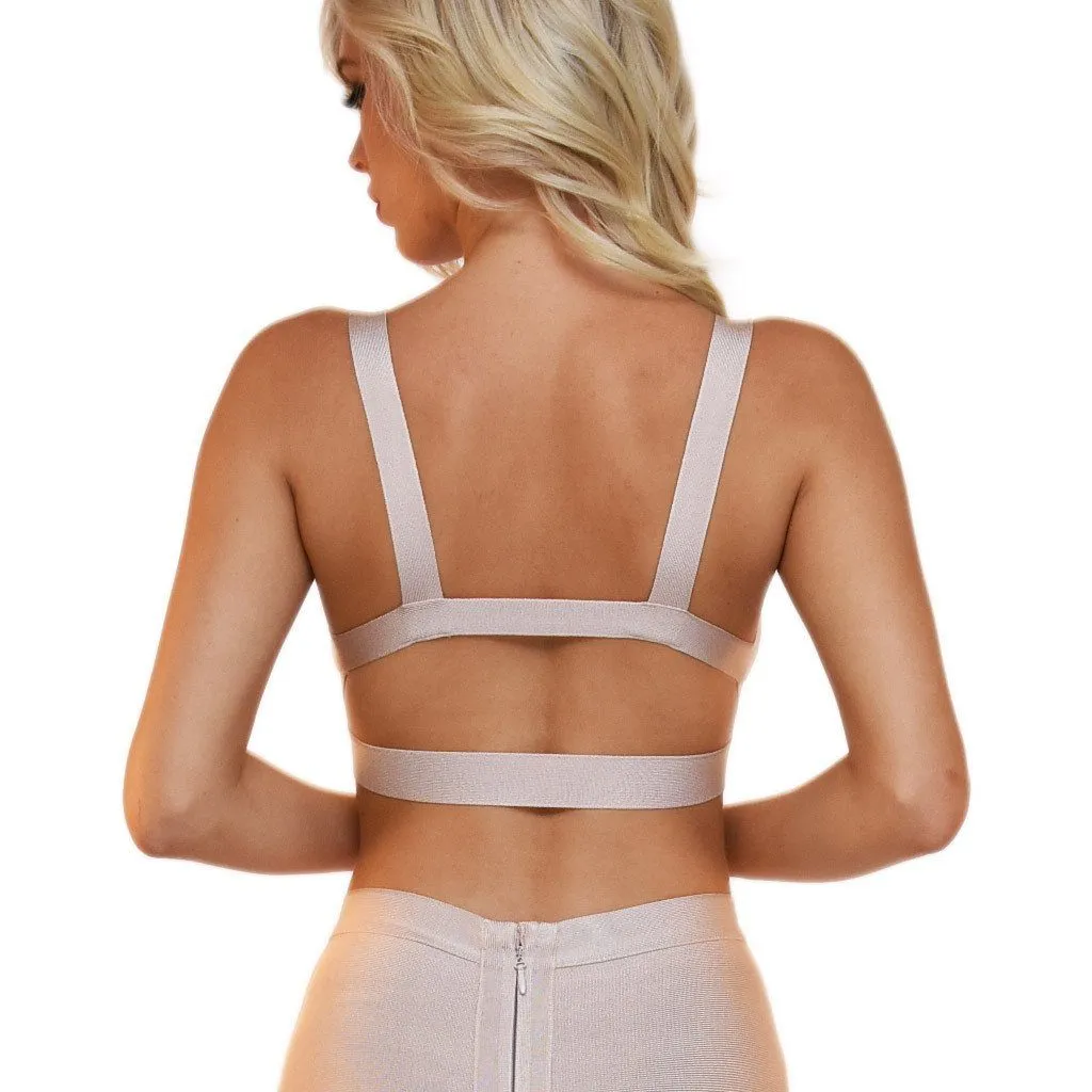 Ariana Bandage Bralette Top - Nude