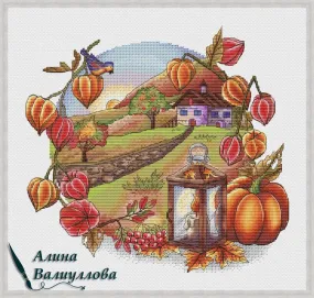 Autumn Lantern - PDF Cross Stitch Pattern