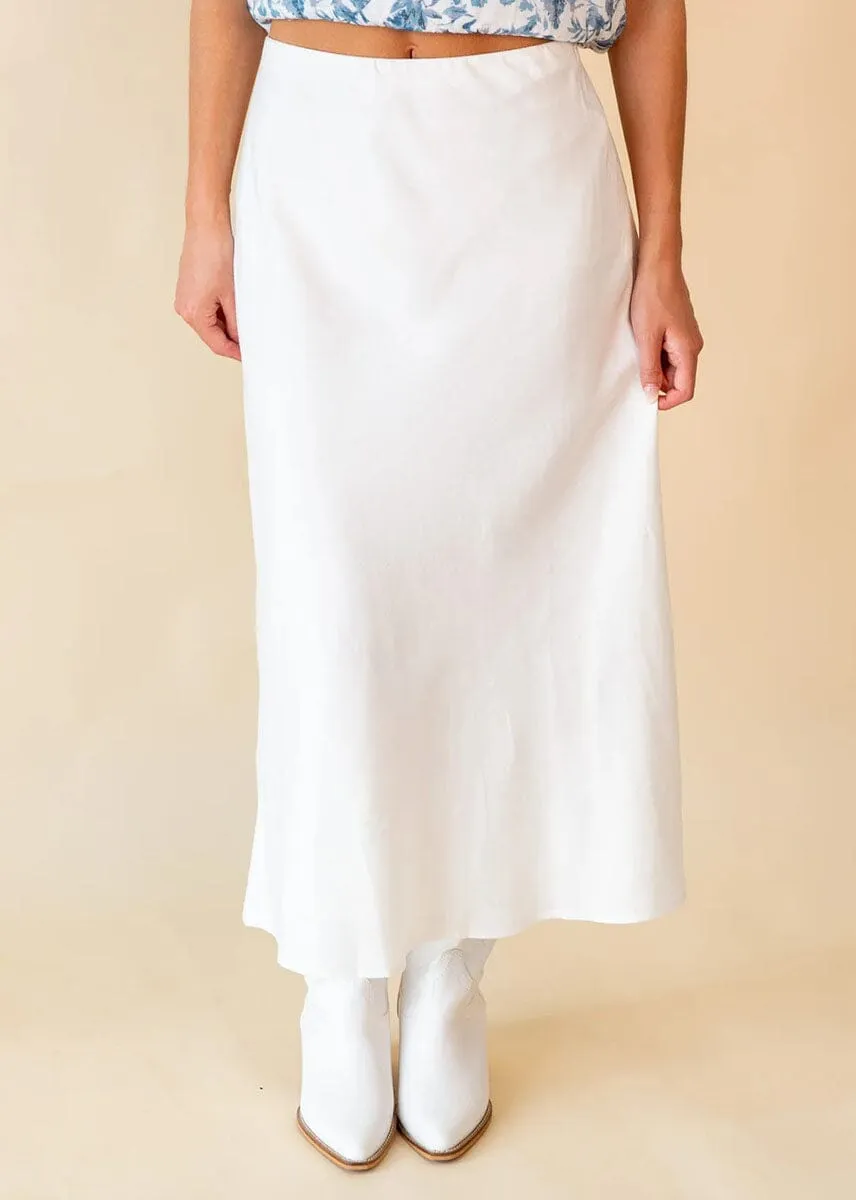 Ayo Midi Skirt - White