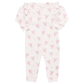 Baby Organic Ruffle Romper - Tiny Ballerinas