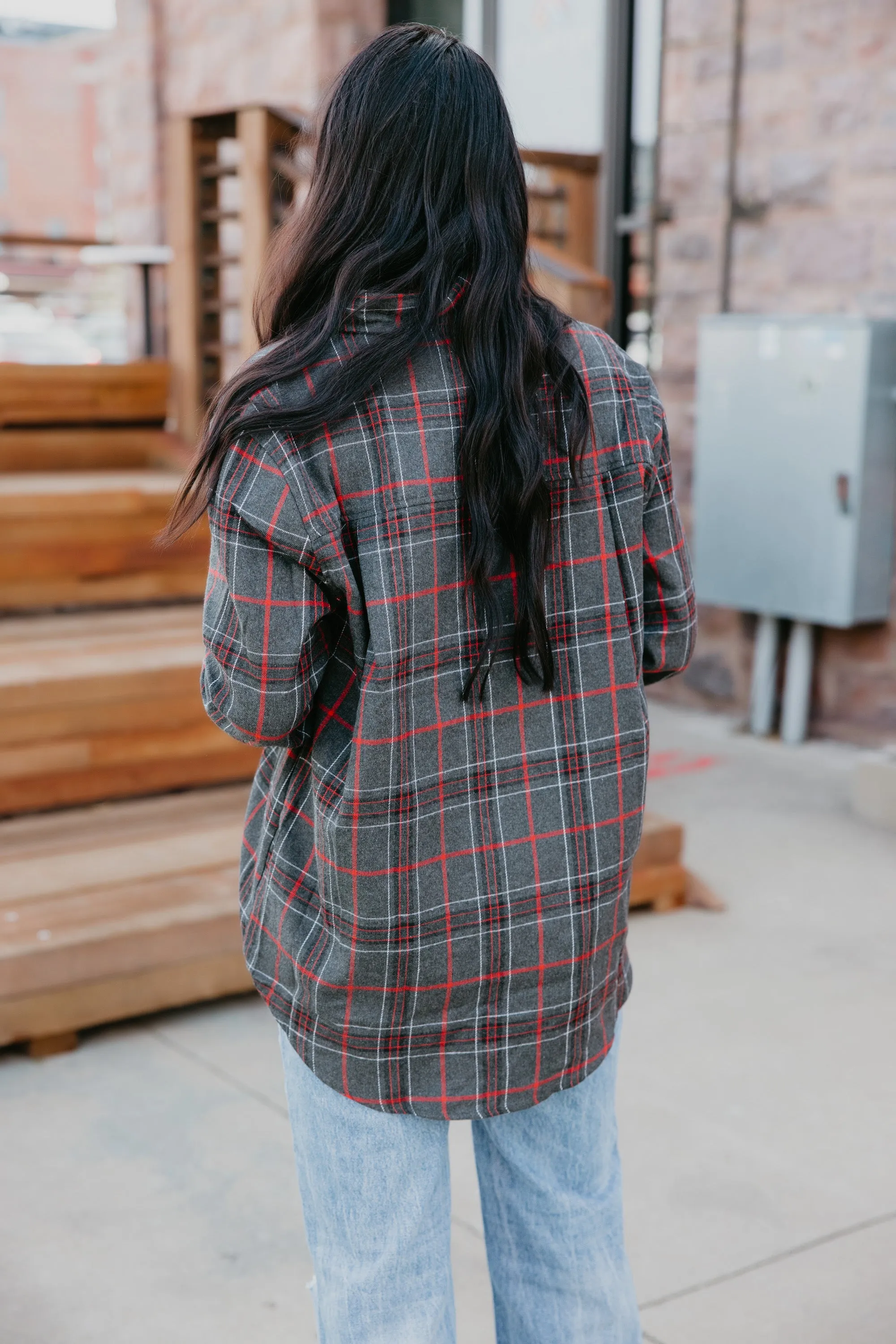 Beatrice Oversized Plaid Top