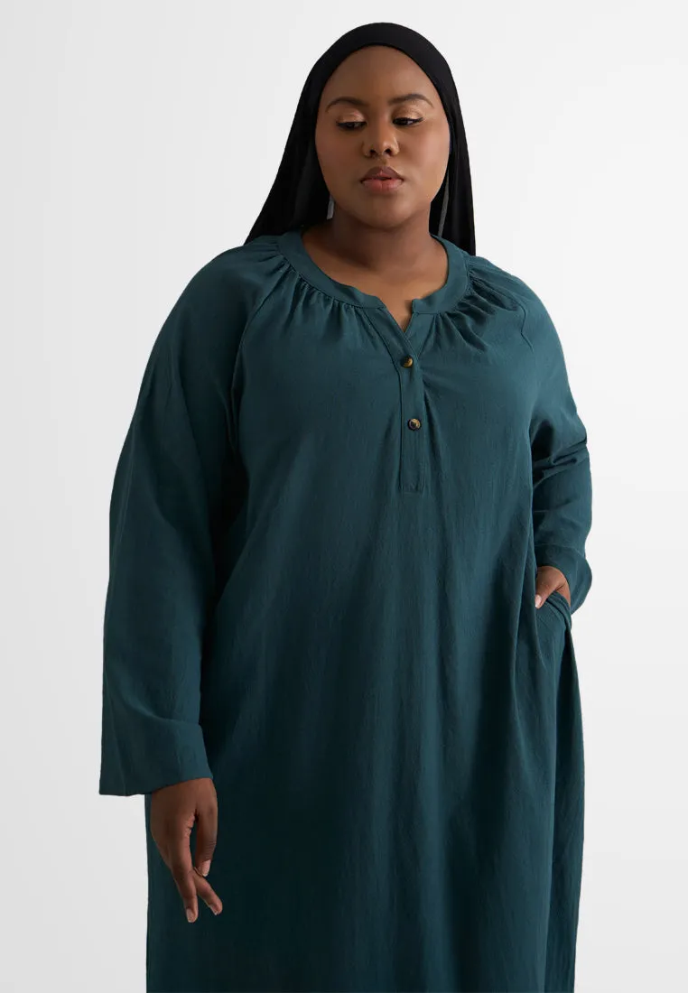 Bebas ZEN Effortless Stand Collar Tunic Dress