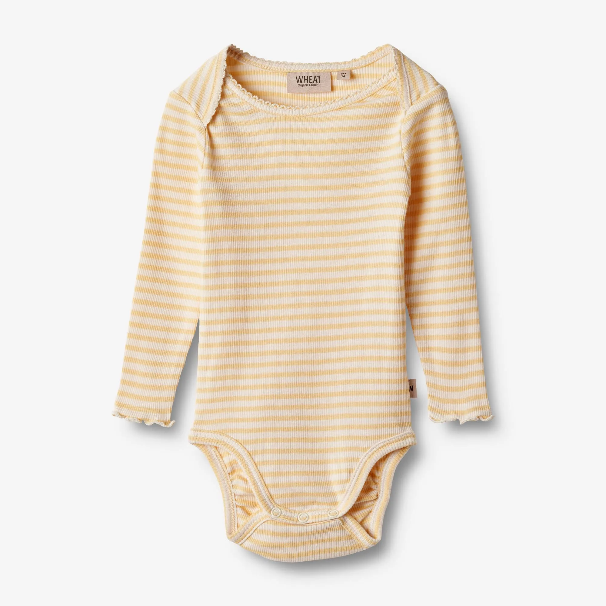 Body L/S Rie - pale apricot stripe