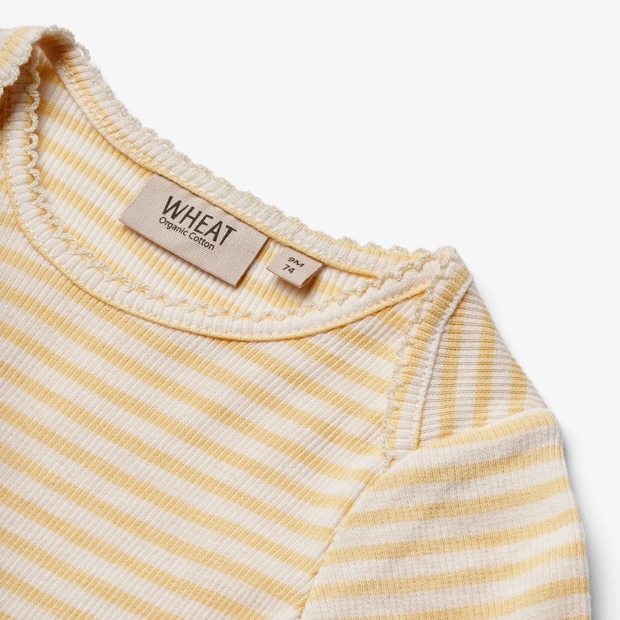 Body L/S Rie - pale apricot stripe