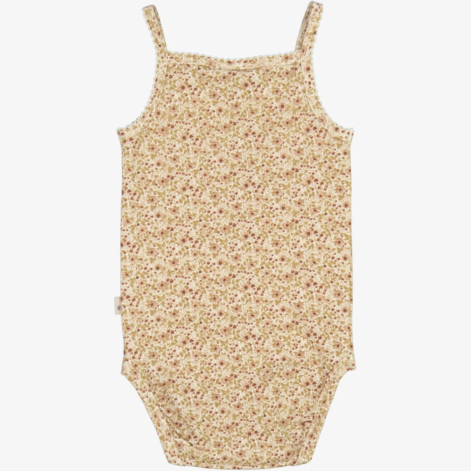 Body Sleeveless Frill - eggshell flowers