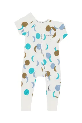 Bonds Wondercool Eyelet Zip Wondersuit - Aqua Luna Glow