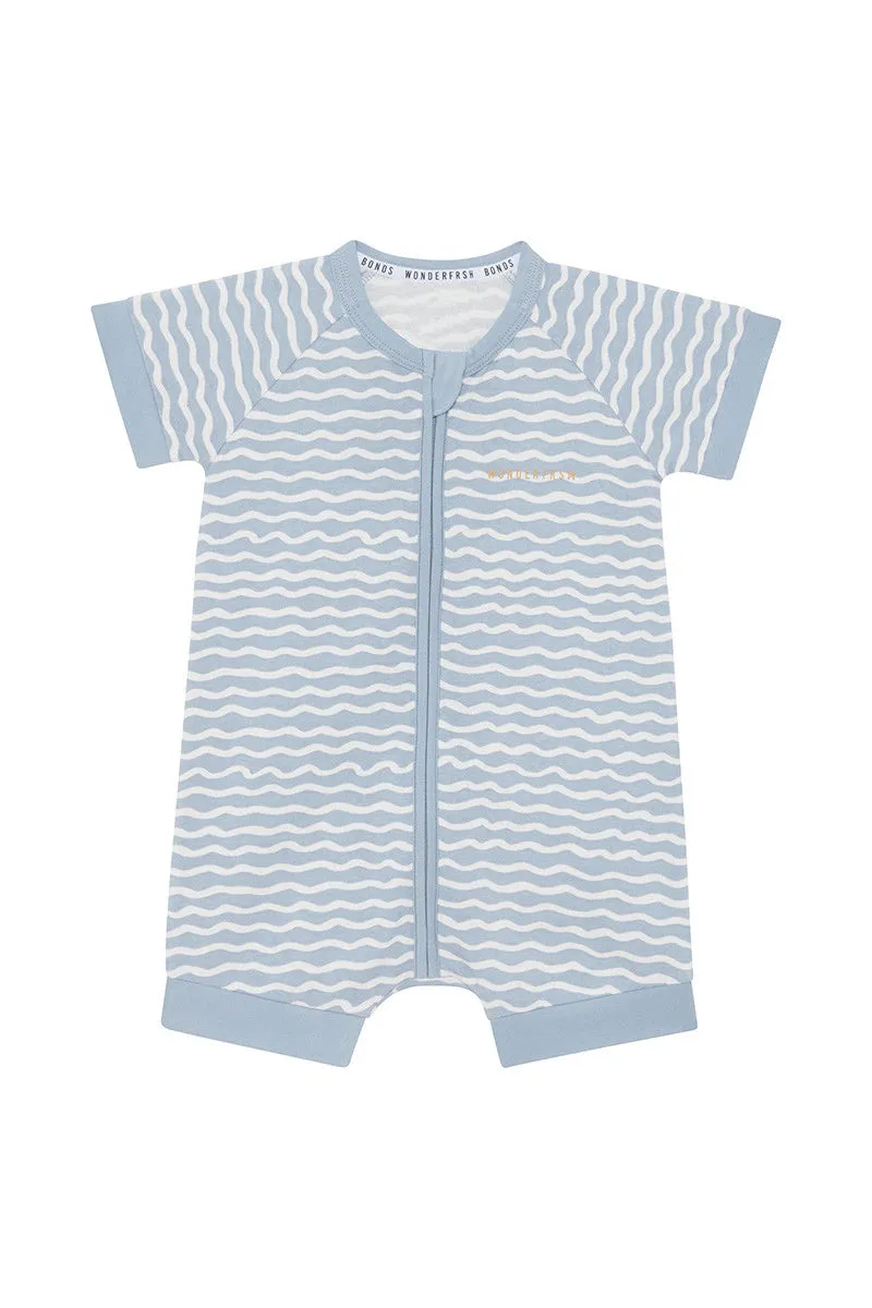 Bonds Wonderfresh Romper - Little Sleepy Squiggle Grey