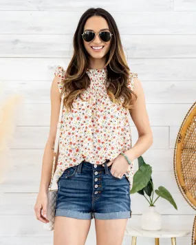 Bonnie Smocked Floral Tank