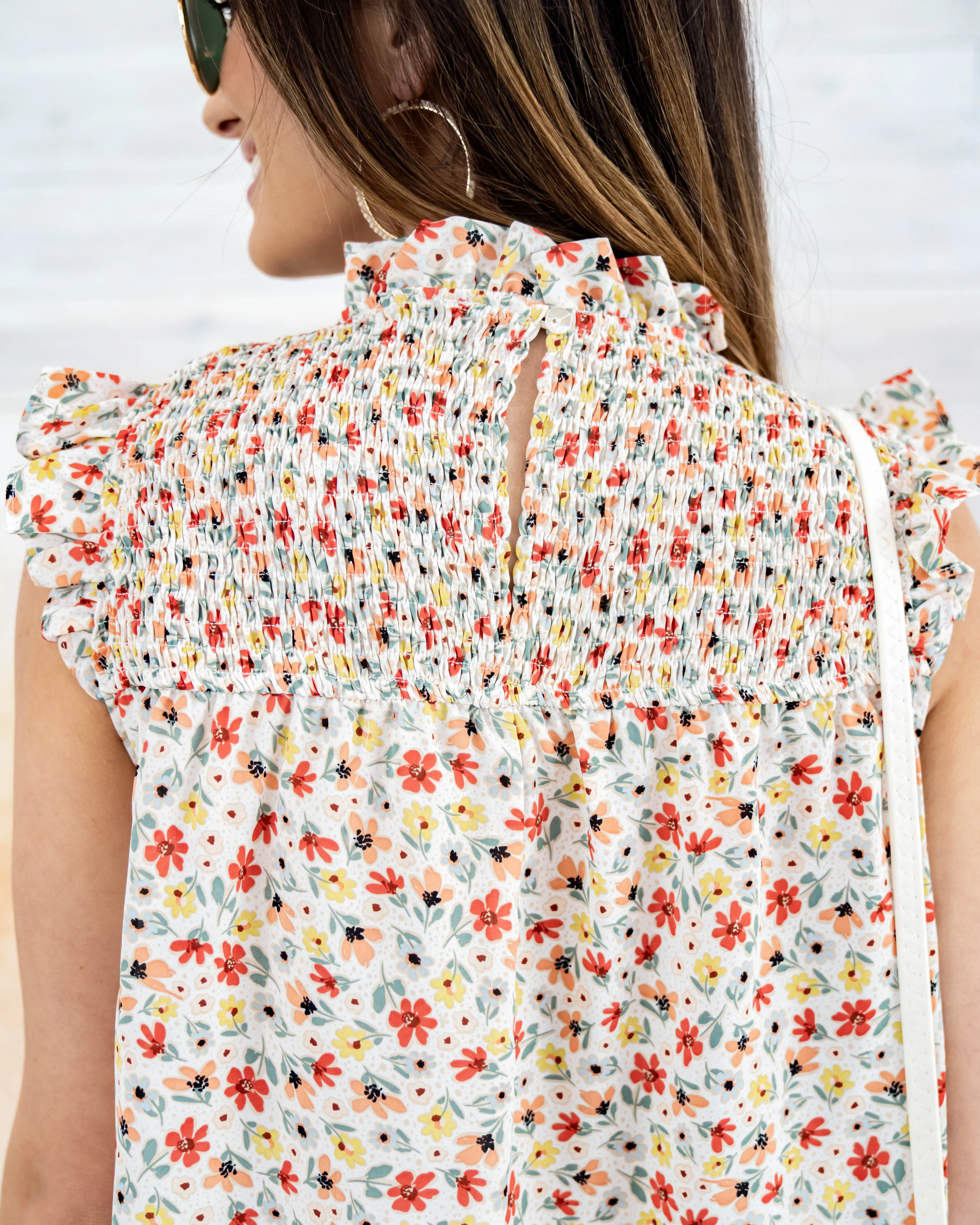 Bonnie Smocked Floral Tank