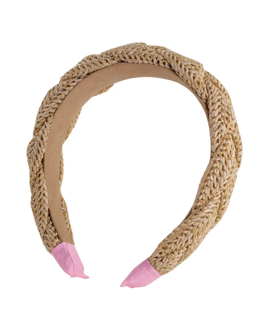 Braided Raffia Headband