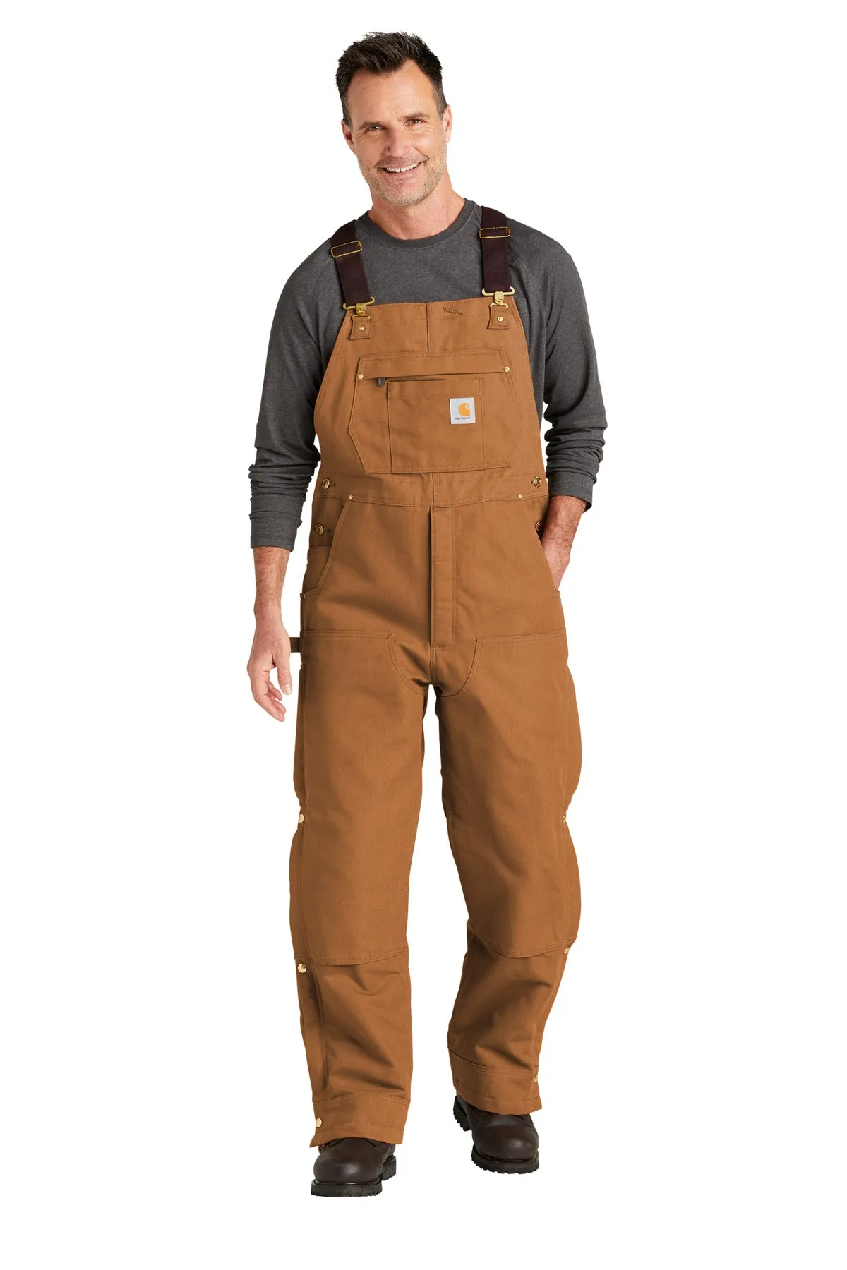 Carhartt Short Firm Duck Insulated Bib Overalls CTS104393