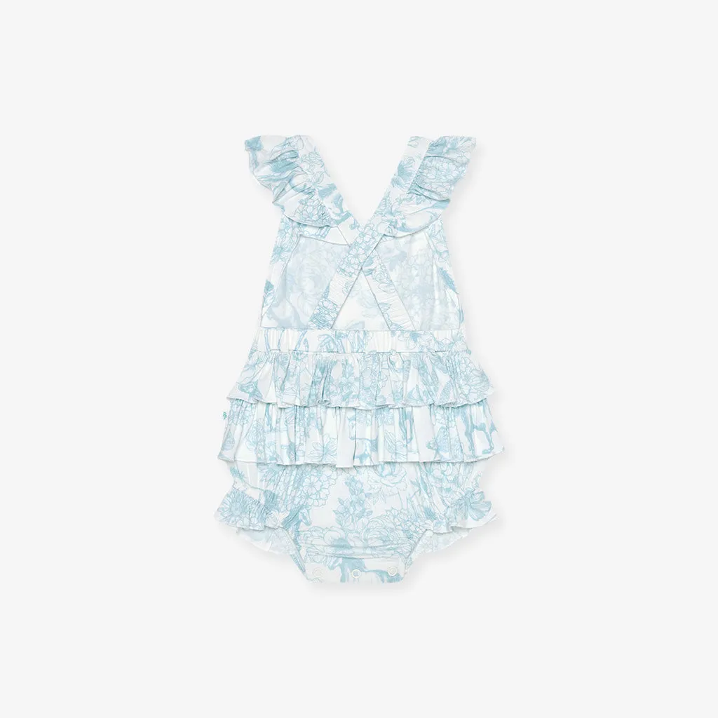 Charlotte Anne Ruffled Strap Bubble Romper