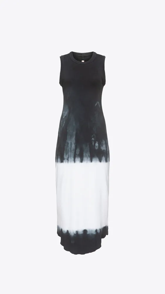 Column Dress - Black White