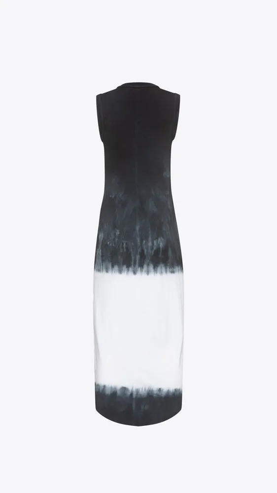 Column Dress - Black White