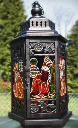 Completely Custom MEDIUM Moroccan Lantern in BLACK