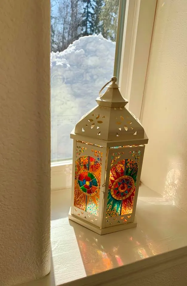 Completely Custom MEDIUM Moroccan Lantern in BLACK