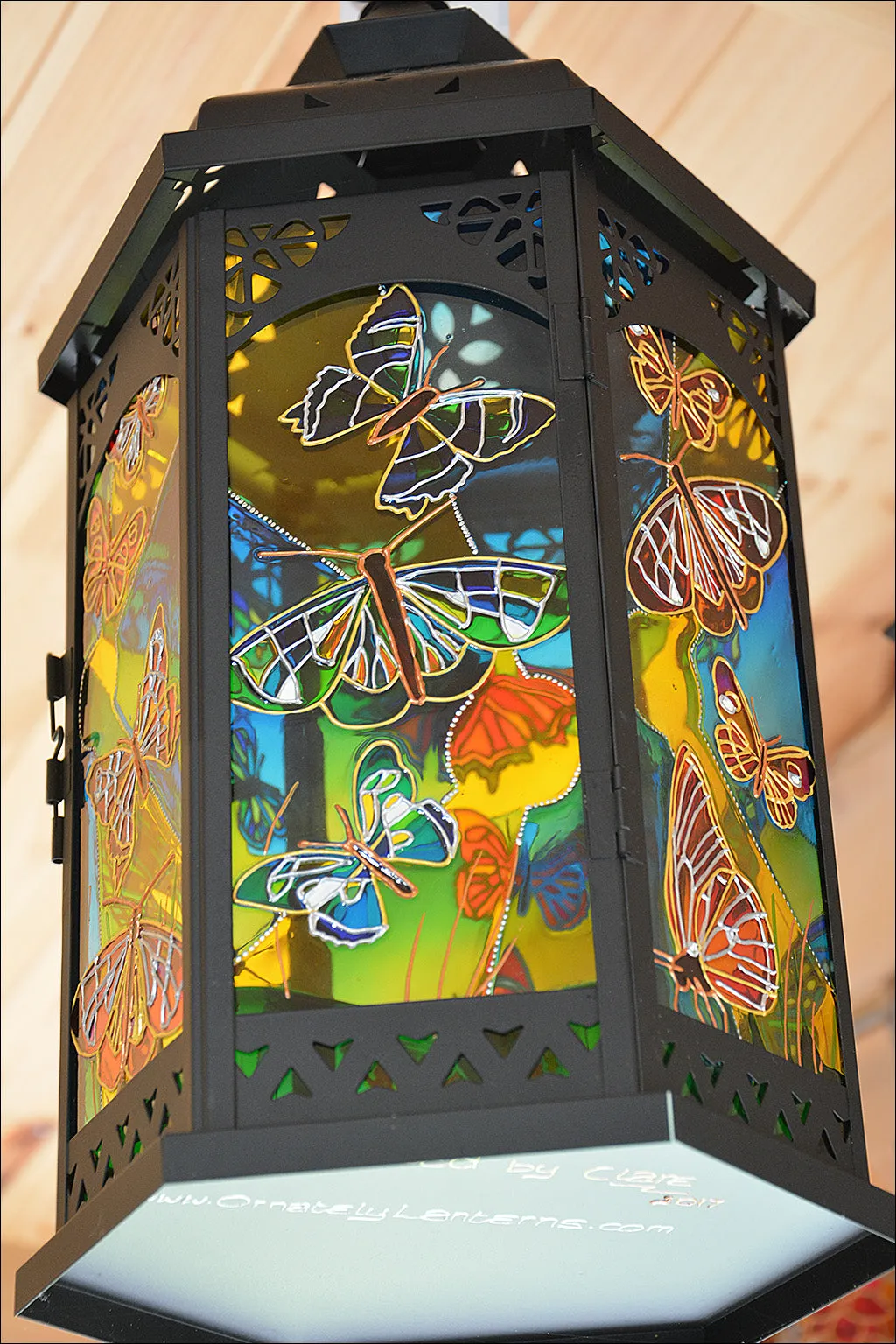 Completely Custom MEDIUM Moroccan Lantern in BLACK