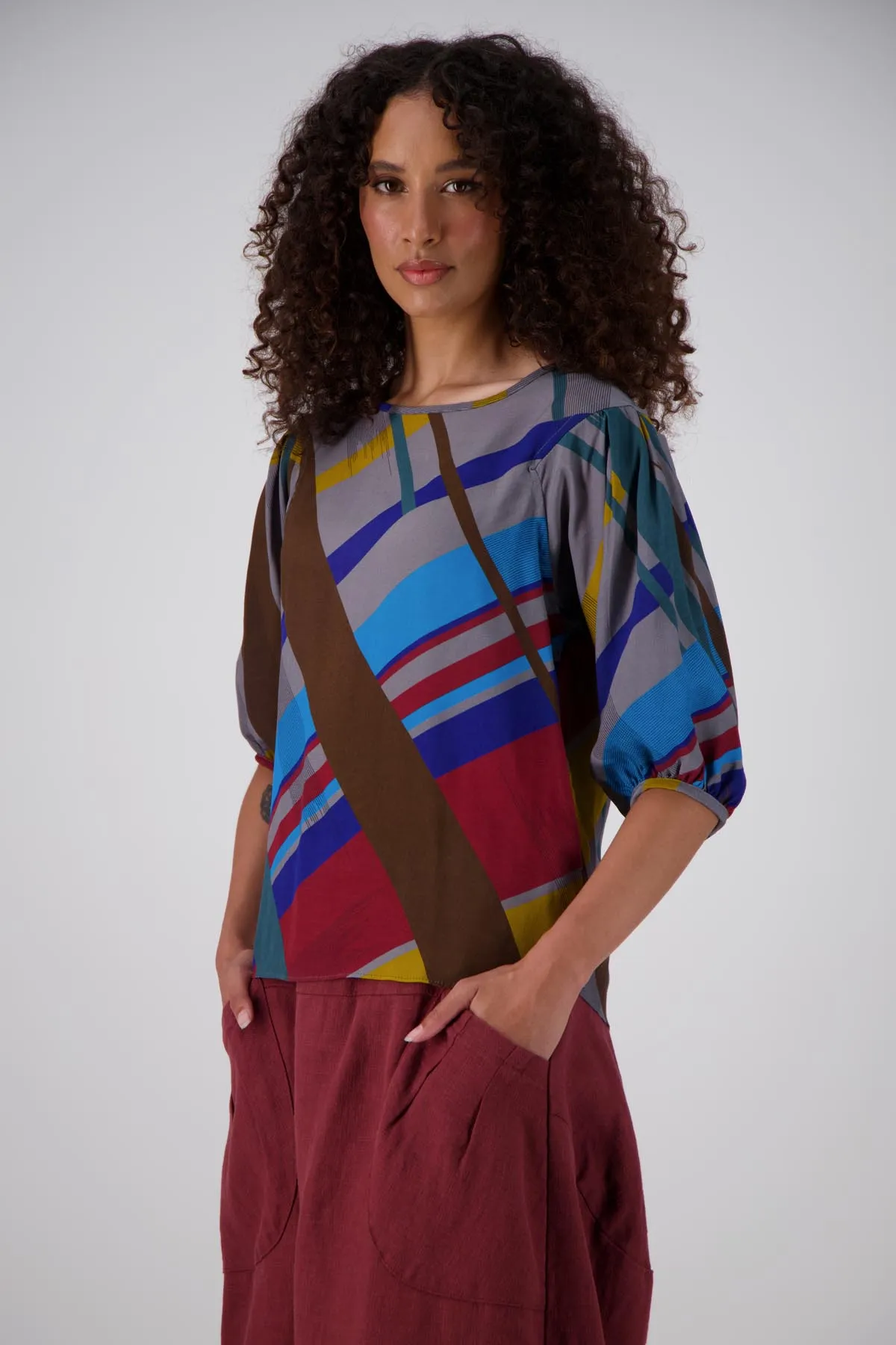 Crossroads Blouse Primary in Viscose