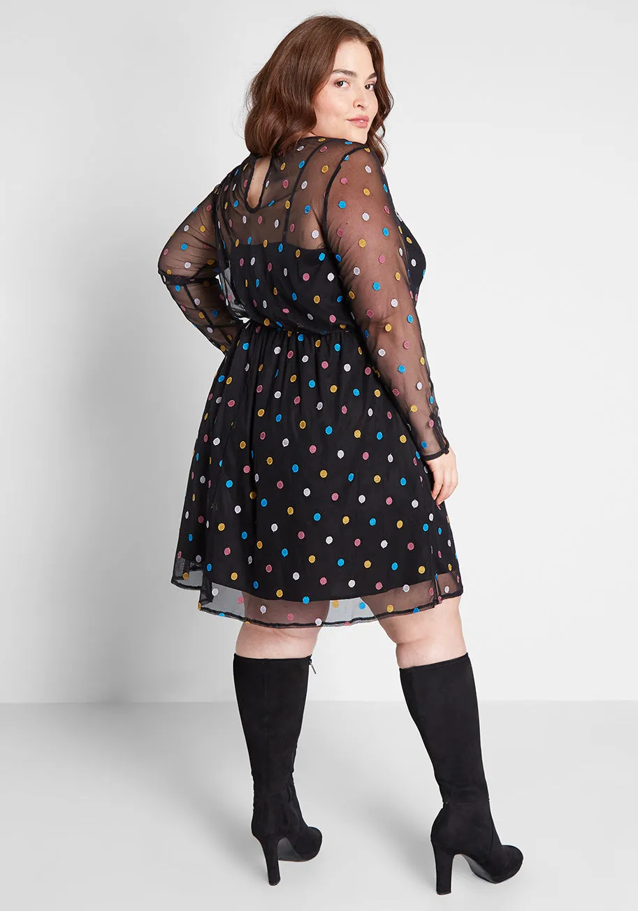 Dazzle Do It Dotted Dress