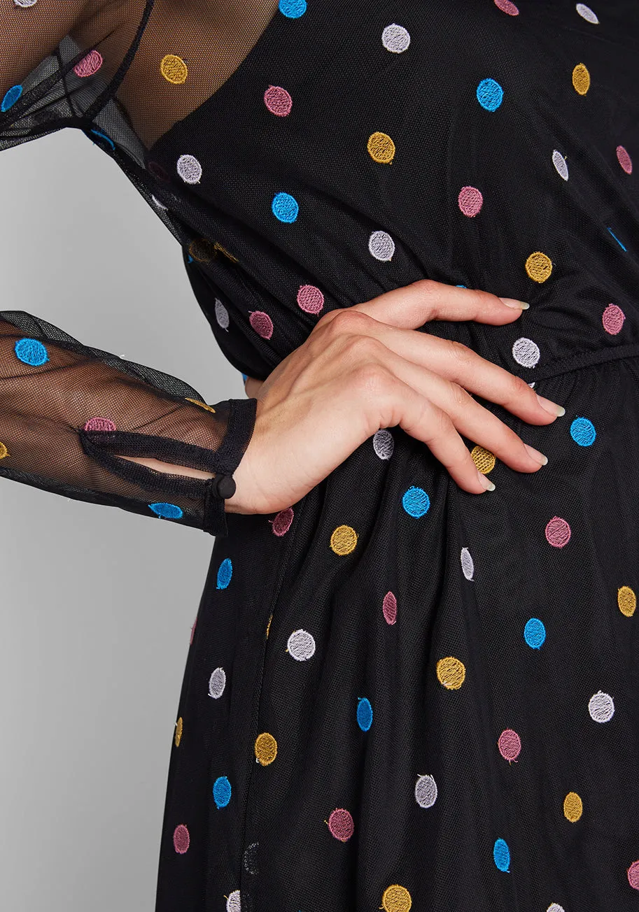 Dazzle Do It Dotted Dress