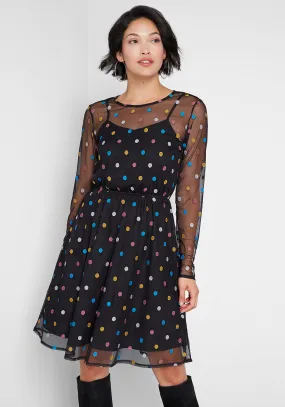 Dazzle Do It Dotted Dress