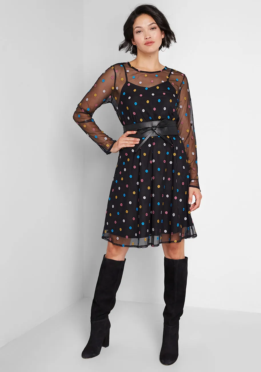 Dazzle Do It Dotted Dress