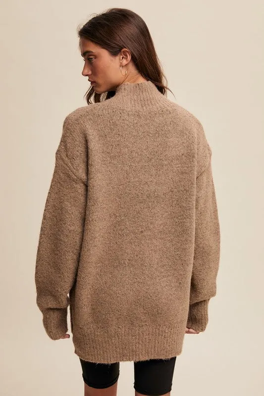 Delphine V-neck Slouchy Soft Knit Sweater