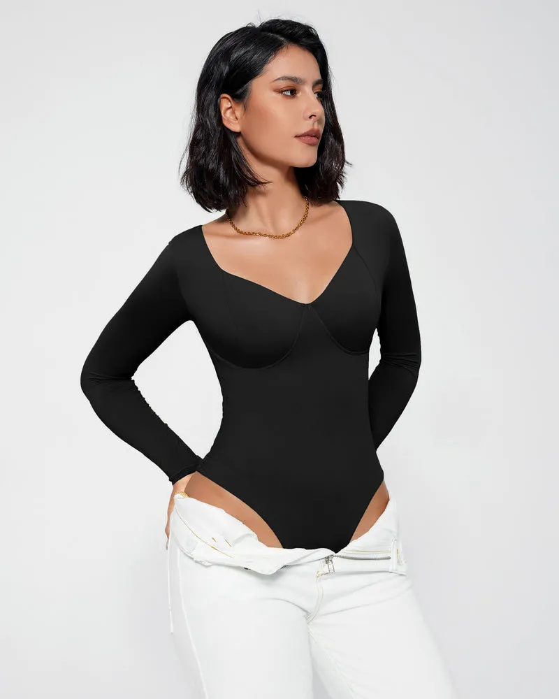 Double Lined Bodysuit Tummy Control Shapewear