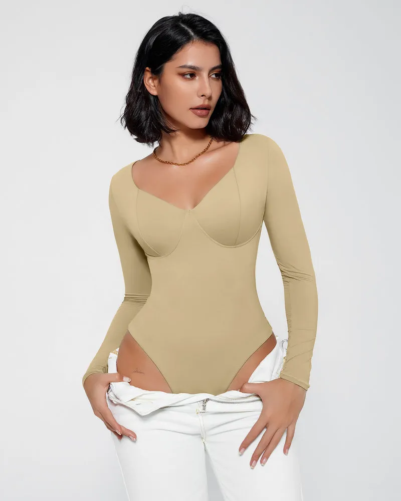 Double Lined Bodysuit Tummy Control Shapewear