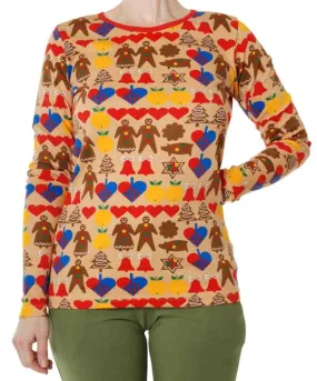 DUNS Long Sleeved T-shirt Adult - Gingerbread Brown