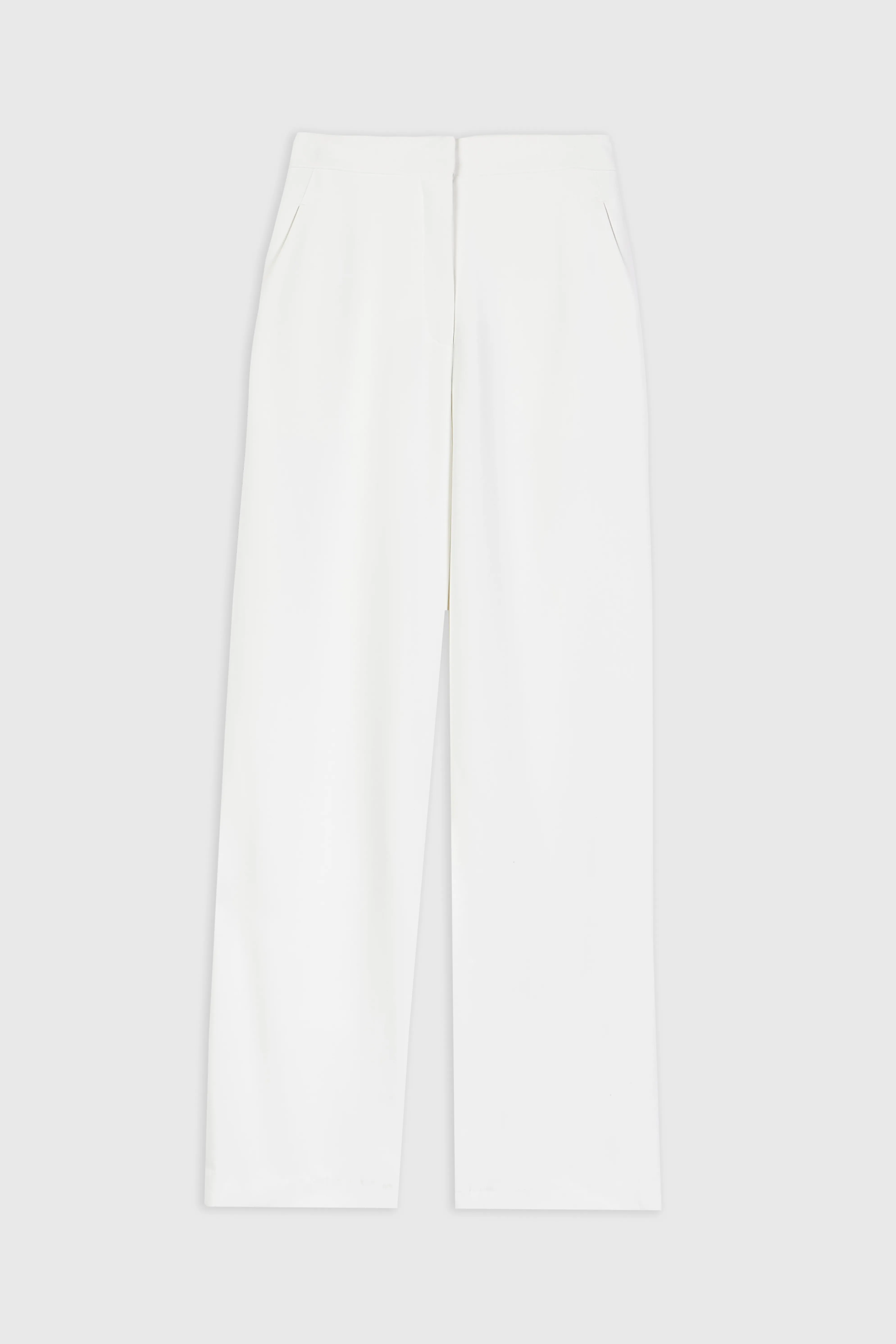 Effortless Wide Leg Trousers - White