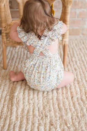 Emmy Romper in Dreamy Meadows | Baby Bubble