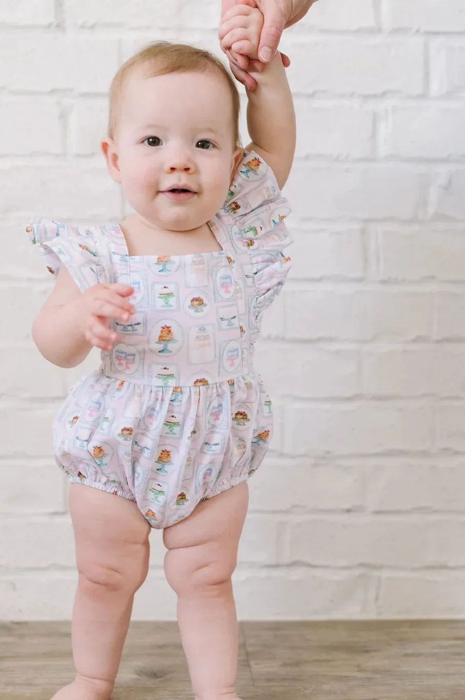 Emmy Romper in Let Them Eat Cake