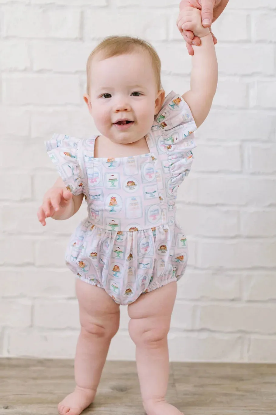 Emmy Romper in Let Them Eat Cake