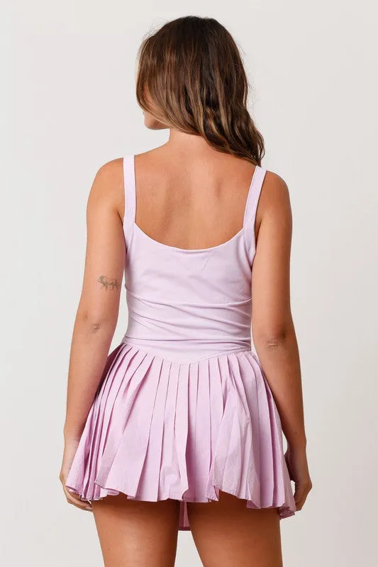 Fresh Attitude Lavender Tennis Dress