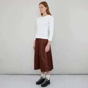 Full Seam Skirt Oxblood