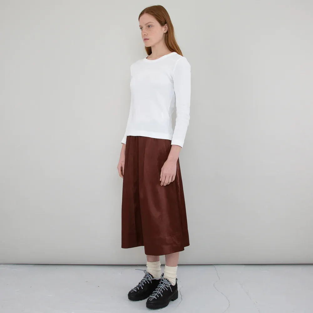 Full Seam Skirt Oxblood