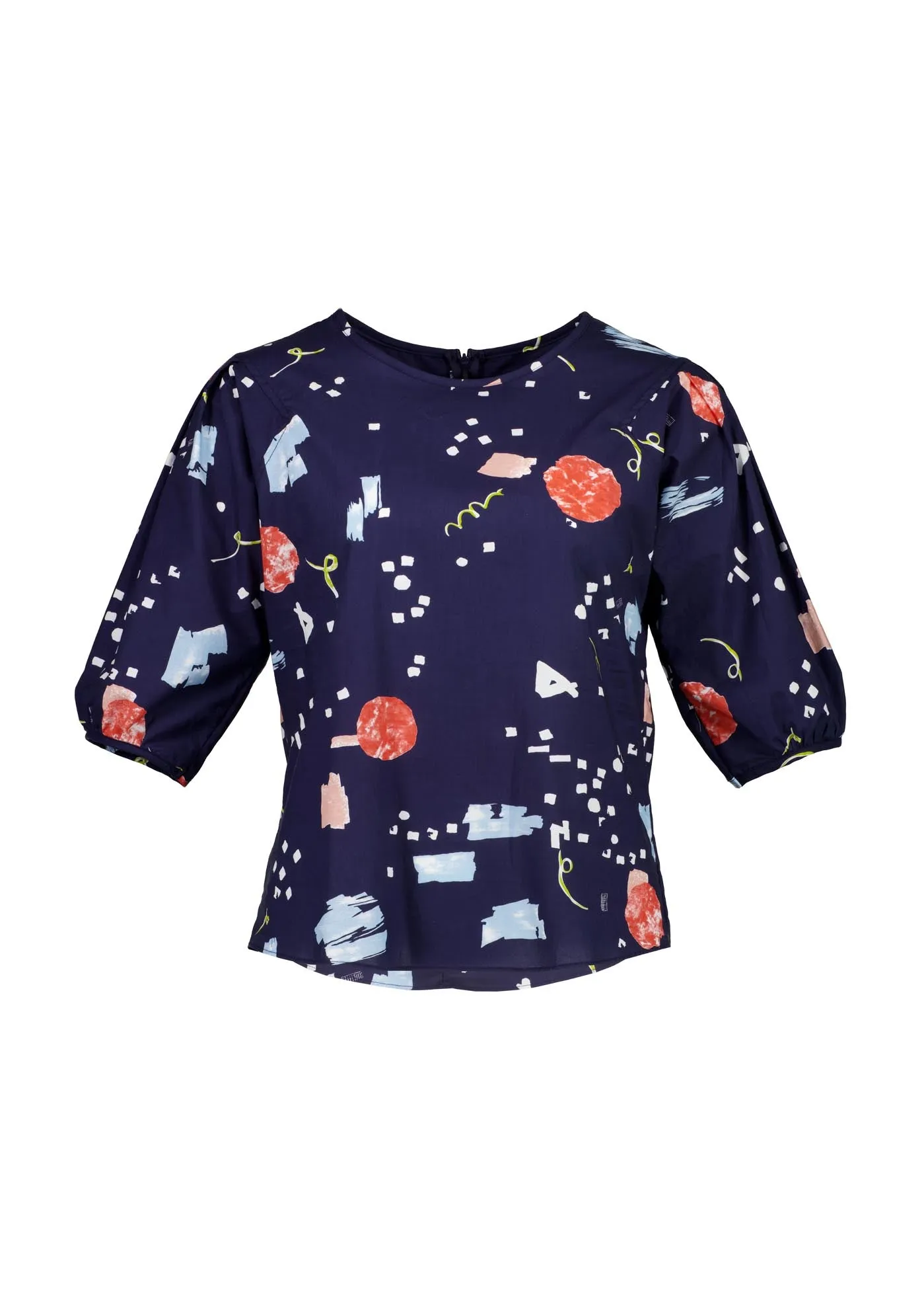 Galaxy Blouse Navy in Cotton